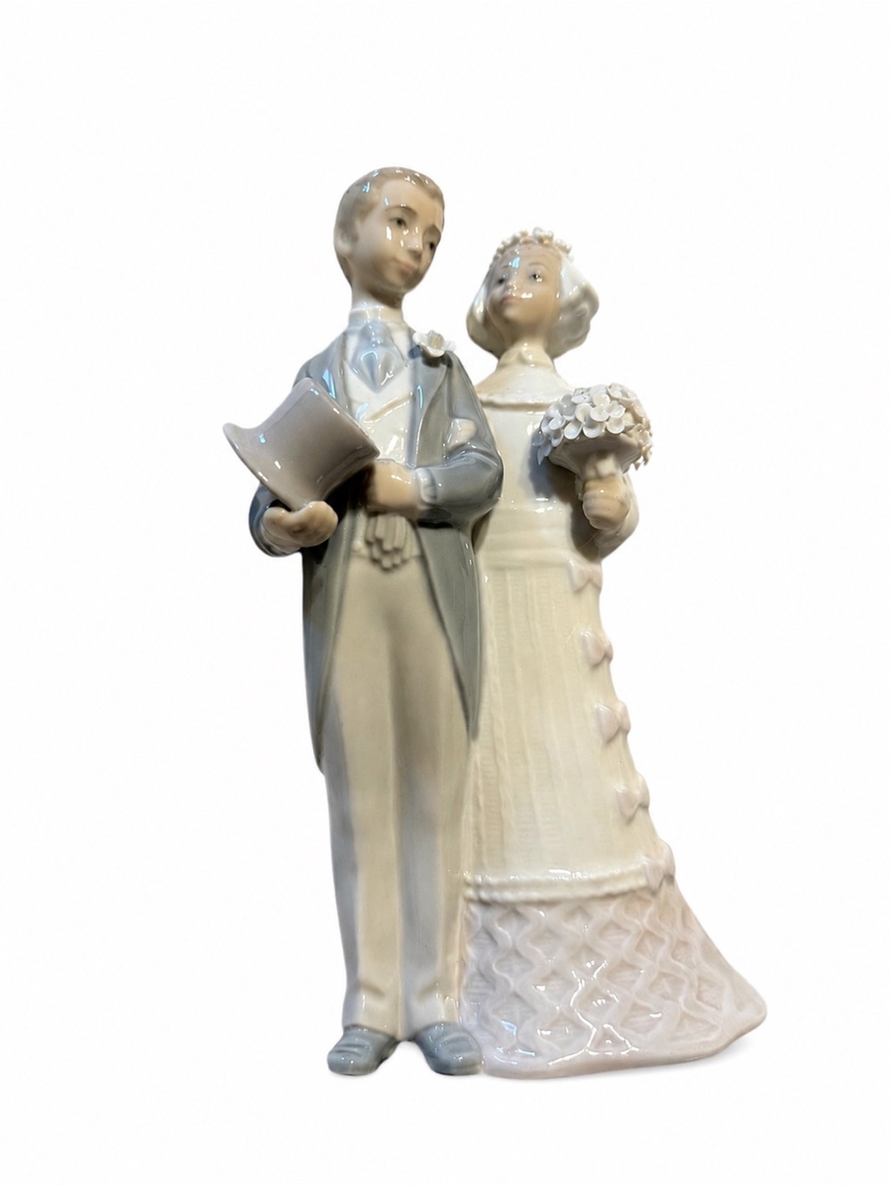 Lladró Wedding Couple Porcelain Spain Vintage Figurine